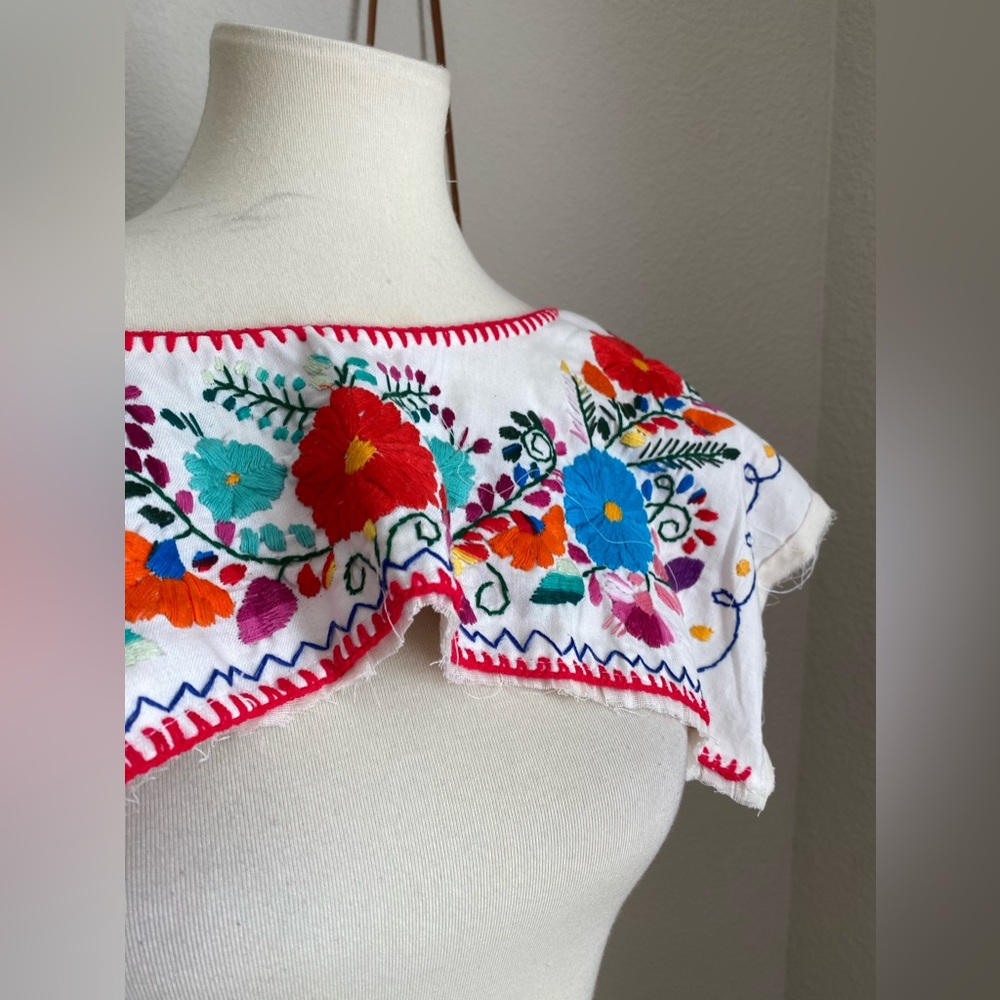 Molina Embroidered Floral Mexican Top